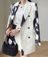 Abstract Print Tailored Shorts